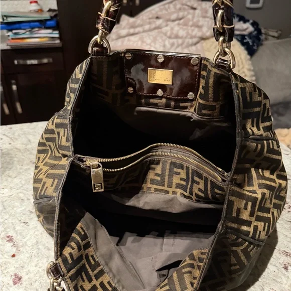 Fendi Zucca FF Mia Large Vintage